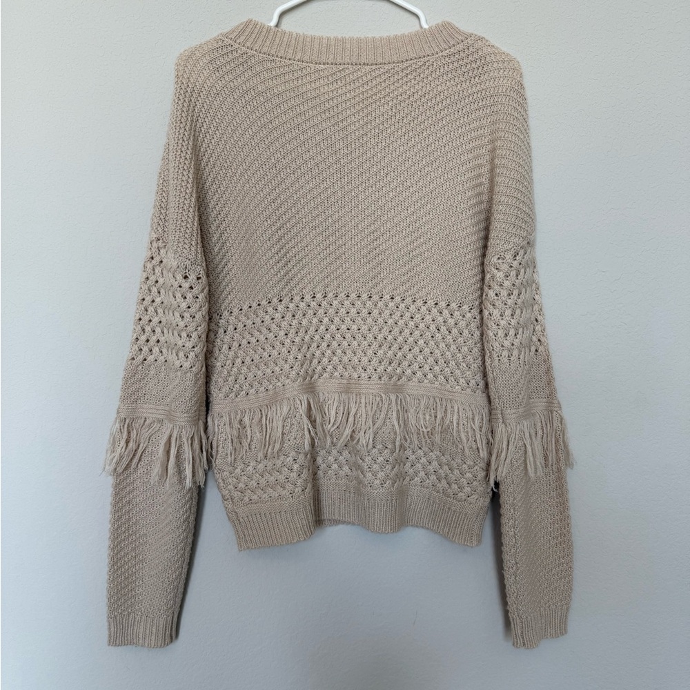Jack by BB Dakota Tan Fringe Sweater - Picture 10 of 11
